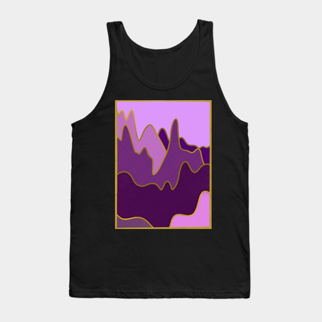 Gemstone Mountains Purple Tank Top by BecksArtStuff